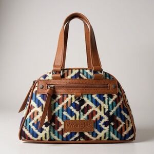 Wrangler Multicolored Geometric Patterned Satchel Crossbody bag NEW NWT